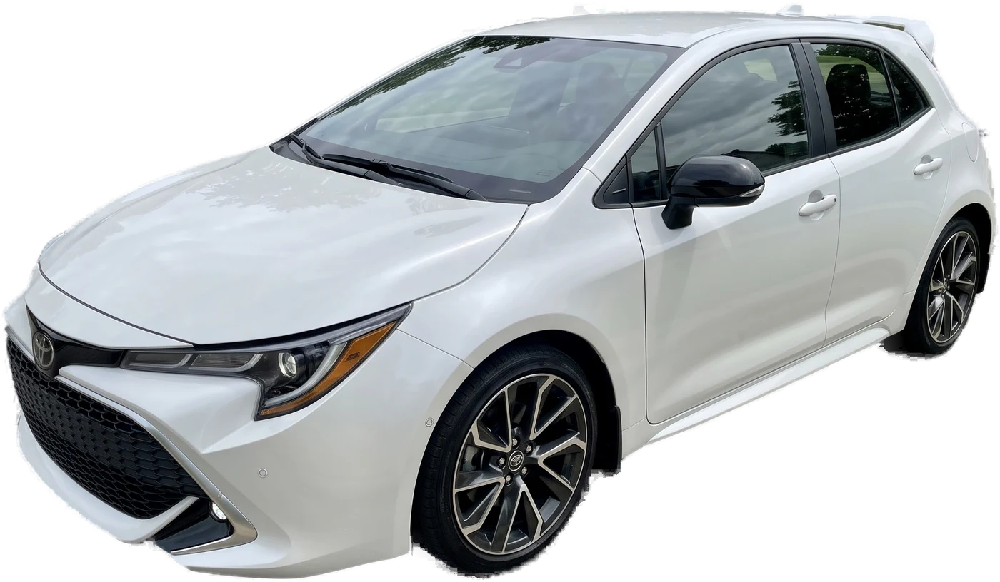 Toyota Corolla hybrid hatchback for taxi hire in Rochdale